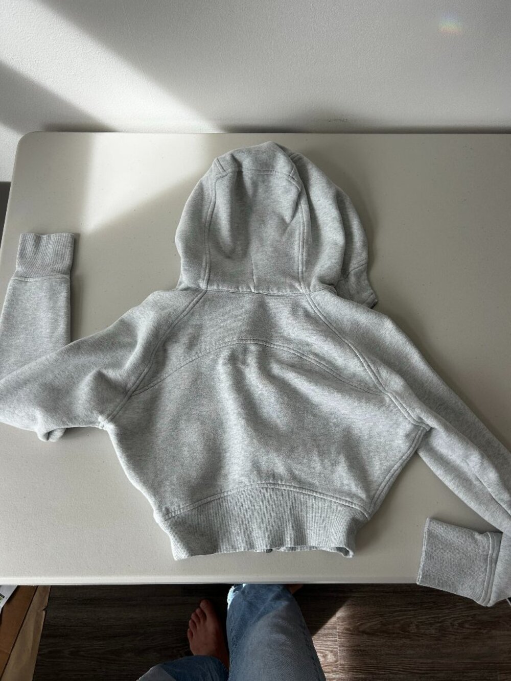 Lululemon Scuba Full-Zip Cropped Hoodie Size 2 - Heather Grey | Sz: 6